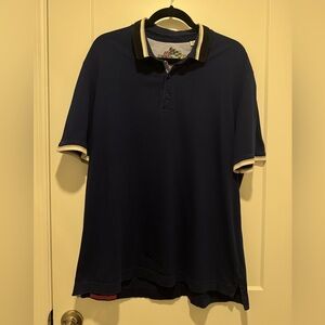Robert Graham Navy Polo Shirt 2XL XXL